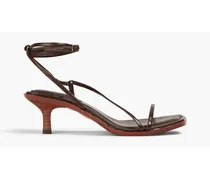 Dominique leather sandals - Brown