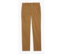 Fit 2 slim-fit cotton-blend twill chinos - Brown