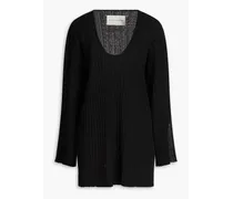 Irisandra ribbed-knit sweater - Black