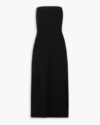 Michael Kors Strapless cashmere-blend midi dress - Black Black