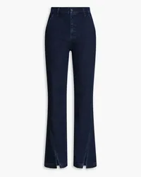 J Brand High-rise straight-leg jeans - Blue Blue