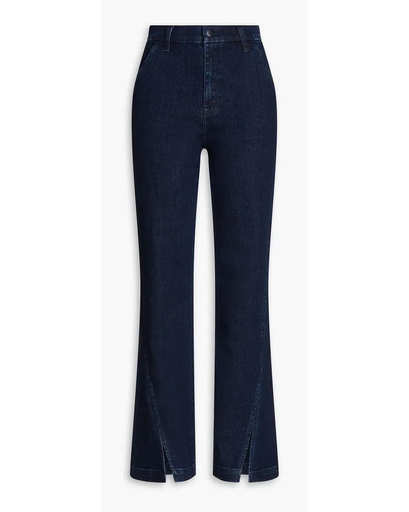 J Brand High-rise straight-leg jeans - Blue Blue