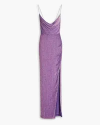 Retrofête Katya sequined chiffon gown - Purple Purple