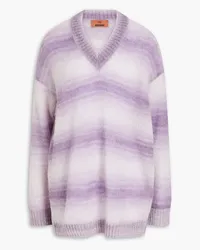 Missoni Striped knitted sweater - Purple Purple