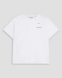 Frame Denim Printed cotton-jersey T-shirt - White White