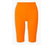 Printed stretch-jersey shorts - Orange