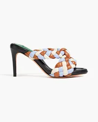 Alexandre Birman Carlotta braided leather mules - Multicolor Multicolor