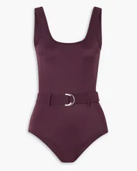 ODYSSEE Davis belted recycled swimsuit - Purple Purple