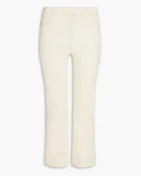 Theory Urban leather kick-flare pants - Neutral Neutral