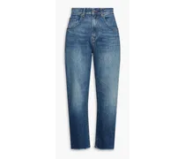 High-rise tapered jeans - Blue