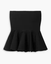 A.L.C. Eliza strapless ruffled stretch-knit top - Black Black