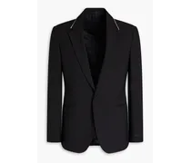 Versace Crystal-embellished embroidered wool blazer - Black Black