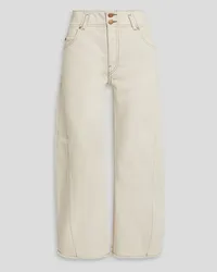 Ulla Johnson Thea cropped high-rise straight-leg jeans - White White