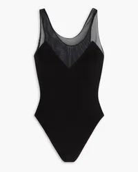 Norma Kamali Stretch-mesh swimsuit - Black Black