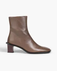 REJINA PYO Leather ankle boots - Neutral Neutral