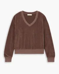 Suzie Kondi Vari cotton-blend terry sweatshirt - Brown Brown