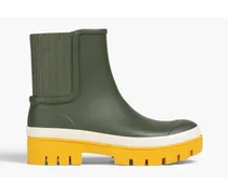 Hurricane color-block rubber ankle boots - Green