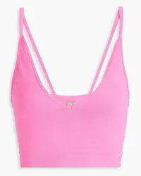 Rick Owens Cropped stretch-knit top - Pink Pink