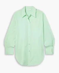 Vince Oversized cotton-poplin shirt - Green Green