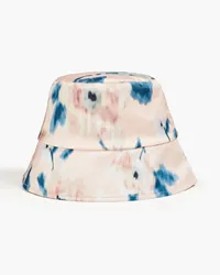 Eugenia Kim Yuki floral-print satin bucket hat - Pink Pink