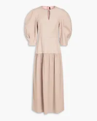 Mother of Pearl Gathered Lyocell-blend midi dress - Neutral Neutral