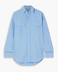 WARDROBE.NYC Oversized cotton-poplin shirt - Blue Blue