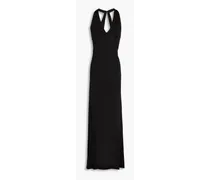High Seas cutout stretch-jersey halterneck maxi dress - Black