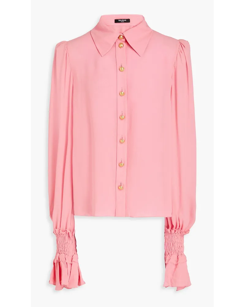 Balmain Silk crepe de chine blouse - Pink Pink