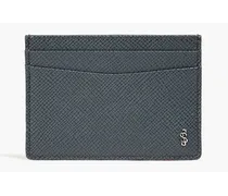 Evolution textured-leather wallet - Blue