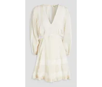 Alaya cutout seersucker mini dress - White