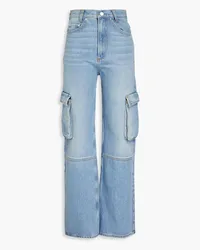 Sandro Faded high-rise straight-leg jeans - Blue Blue