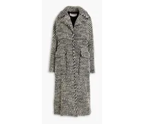 Bouclé-wool coat - Blue