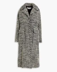 Victoria Beckham Bouclé-wool coat - Blue Blue