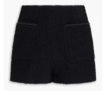 Bouclé-tweed shorts - Black