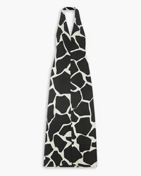 Dries van Noten Printed wool halterneck maxi dress - Black Black