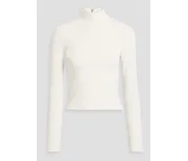 Alice Olivia - Garrison jersey turtleneck top - White