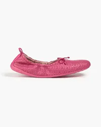 TOD'S Embossed leather ballet flats - Pink Pink