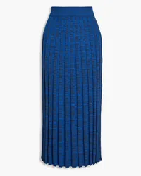 Joseph Space-dyed ribbed-knit midi skirt - Blue Blue