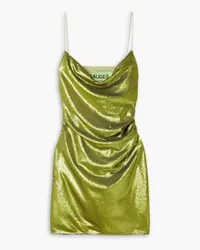 GAUGE81 Almora draped sequined tulle mini dress - Green Green