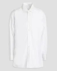 Maison Margiela Cotton-poplin shirt - White White