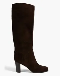 Sergio Rossi Suede knee boots - Brown Brown