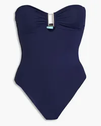 Melissa Odabash Como embellished bandeau swimsuit - Blue Blue