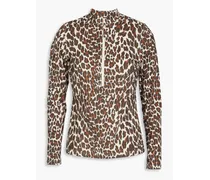 Leopard-print rash guard - Animal print