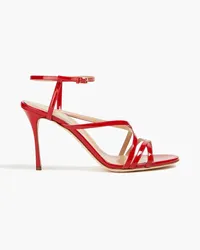 Sergio Rossi Bon Ton patent-leather sandals - Red Red