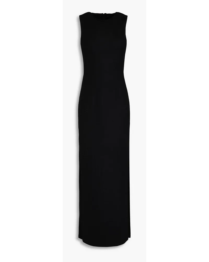 Alice + Olivia Alice Olivia - Delora wool-jersey maxi dress - Black Black