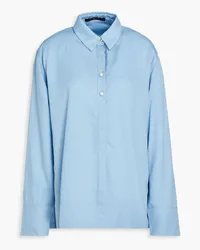 Mother of Pearl Embellished TENCEL™ Lyocell shirt - Blue Blue