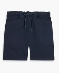 Alex Mill Cotton-blend twill drawstring shorts - Blue Blue