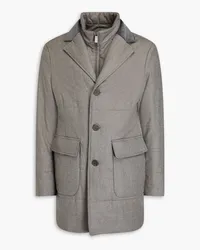 Canali Quilted wool and cashmere-blend jacket - Gray Gray