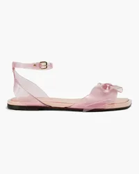 Zimmermann Bow-detailed PVC sandals - Pink Pink