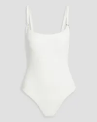 Melissa Odabash Tosca ribbed swimsuit - White White